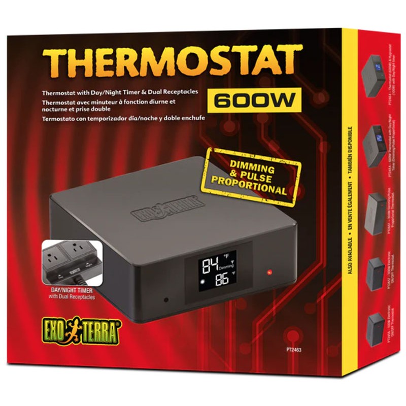 Exo Terra Thermostat - Dimming & Pulse Proportional - 600w