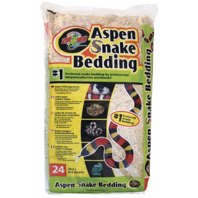 Zoo Med Aspen Snake Bedding - 24 qt