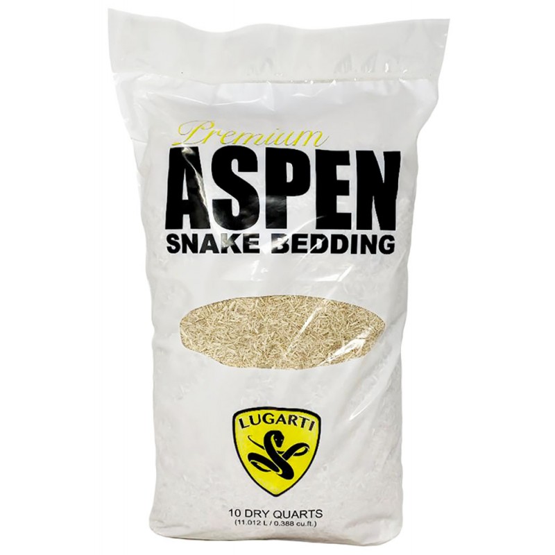 Lugarti Premium Aspen Snake Bedding - 10qt