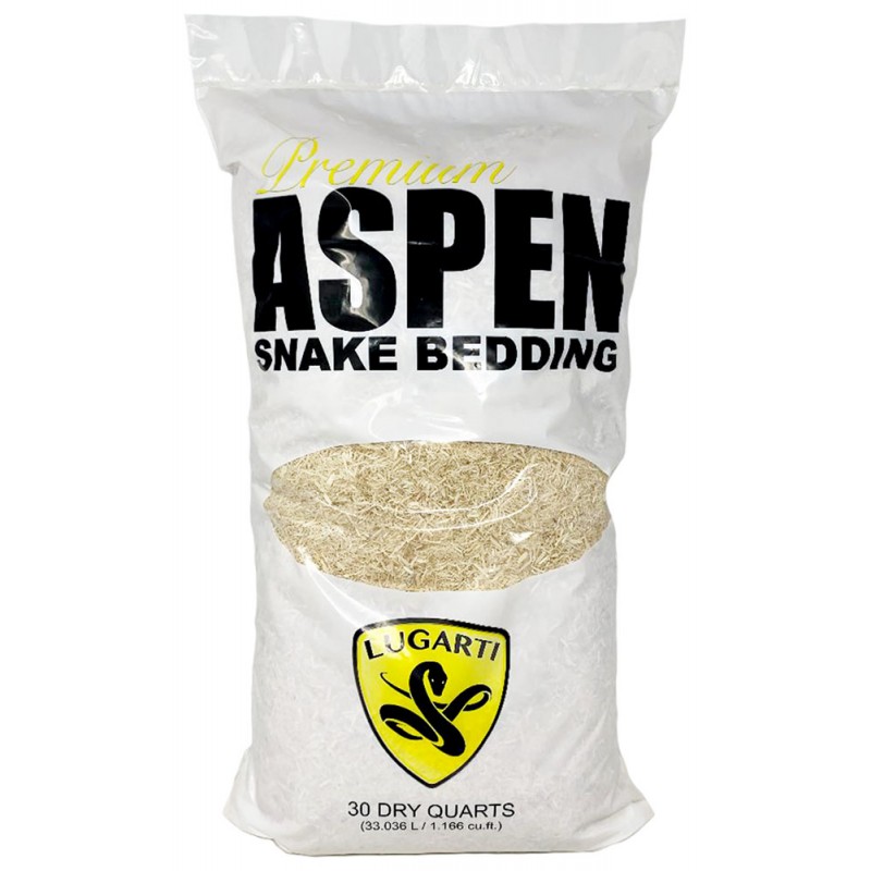 Lugarti Premium Aspen Snake Bedding - 30qt