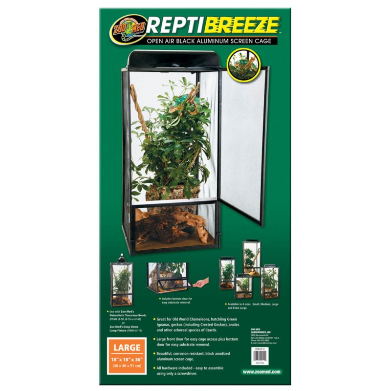 Zoo Med ReptiBreeze Screen Cage - Large