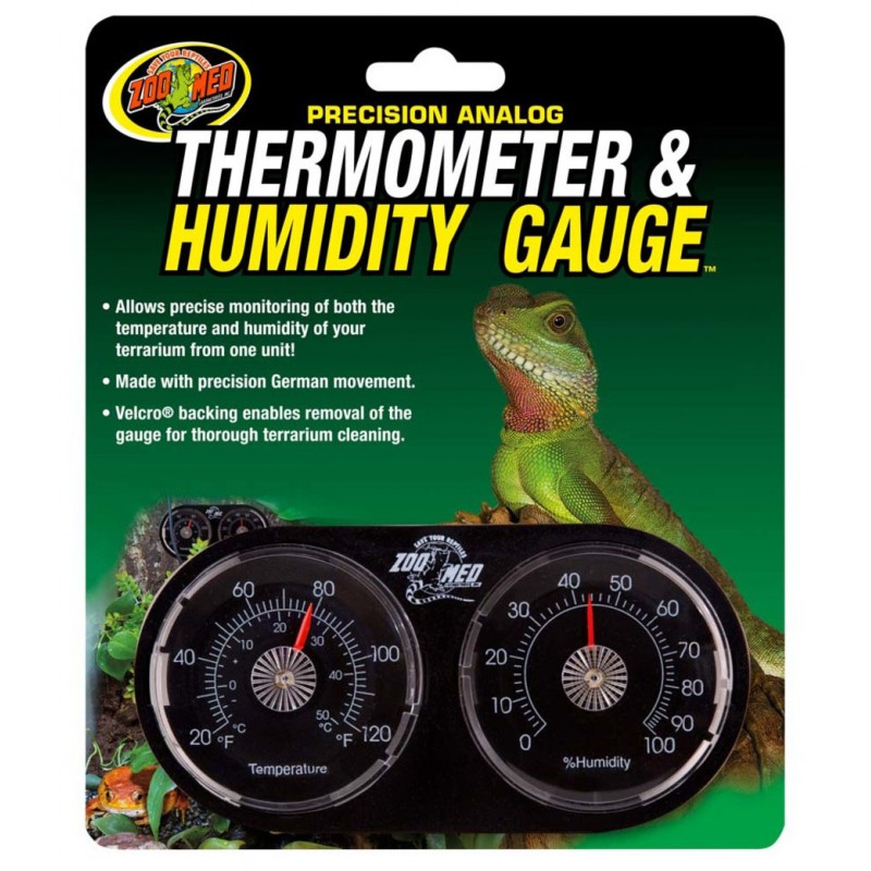 Zoo Med Analog Thermometer & Humidity Gauge