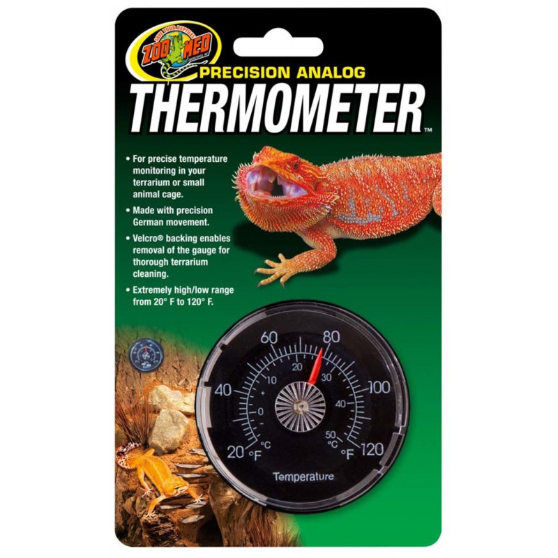 Zoo Med Analog Thermometer Gauge