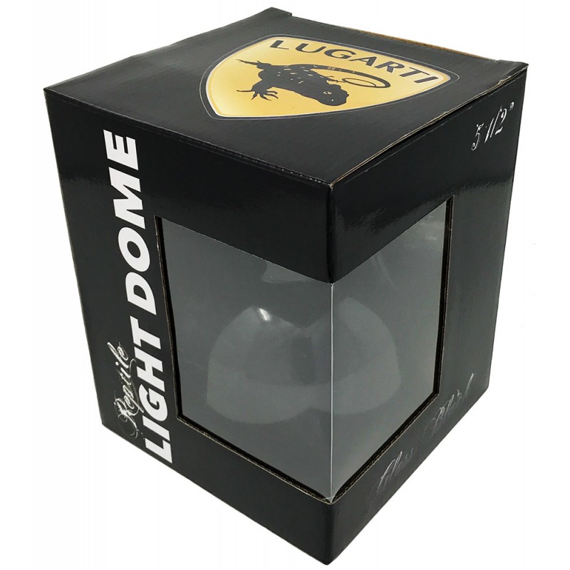 Lugarti Reptile Light Dome - Gloss Black - 5 1/2"