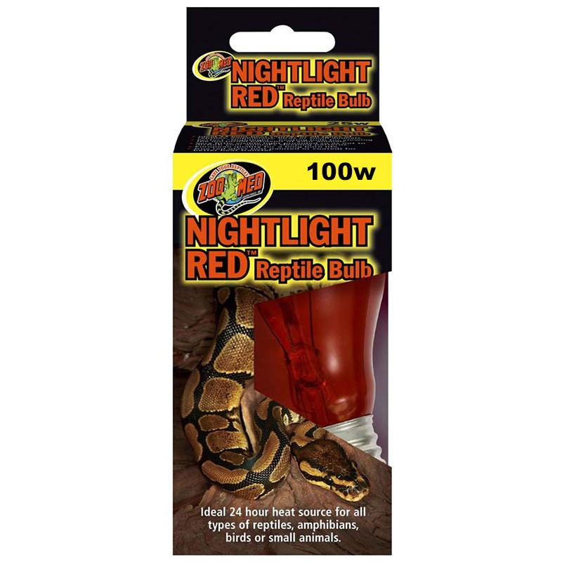 Zoo Med Nightlight Red Reptile Bulb - 100w