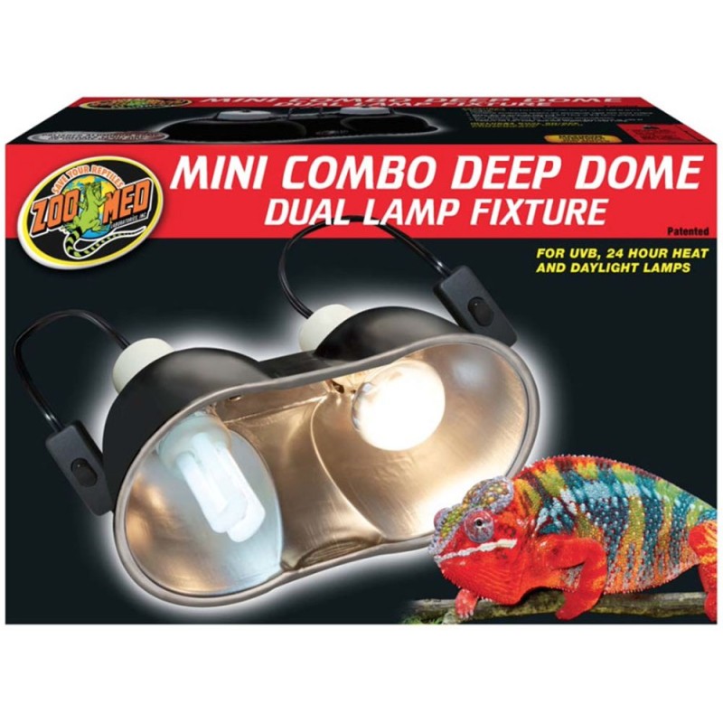 Zoo Med Mini Combo Deep Dome Lamp Fixture