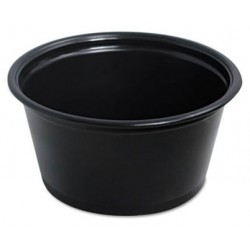 Portion Cups - Black - 2 oz...