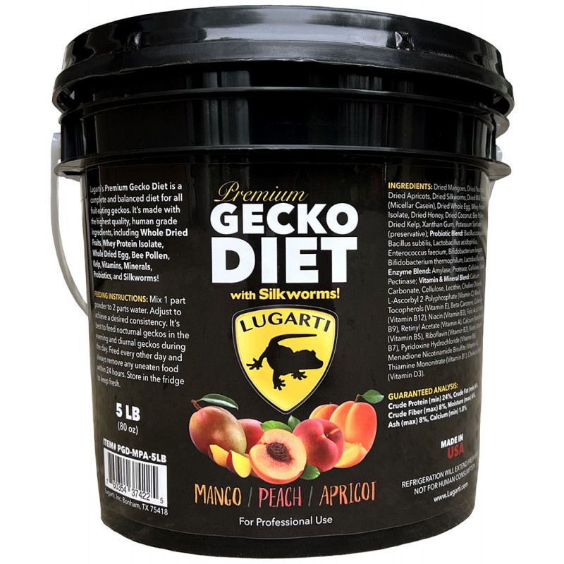 Lugarti Premium Gecko Diet - Mango / Peach / Apricot - 5 lbs