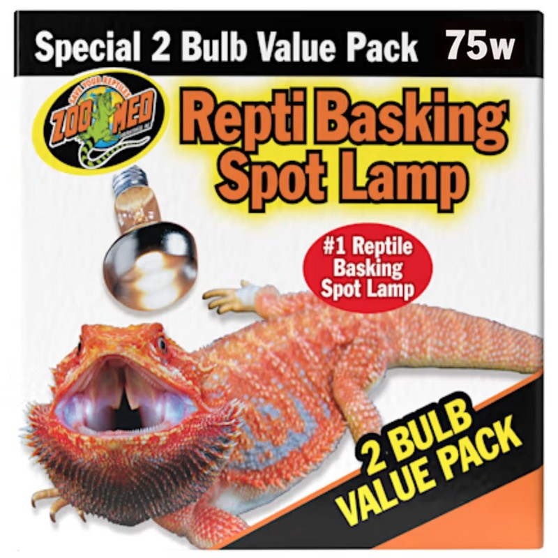 Zoo Med Repti Basking Spot Lamp -75w - VALUE PACK