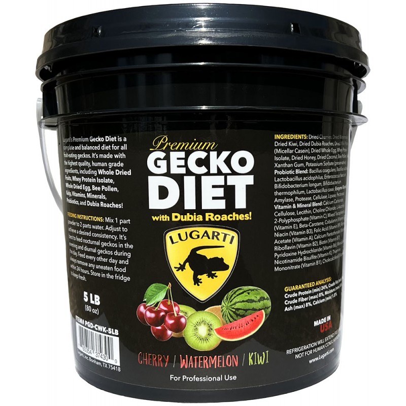 Lugarti Premium Gecko Diet - Cherry / Watermelon / Kiwi - 5 lbs