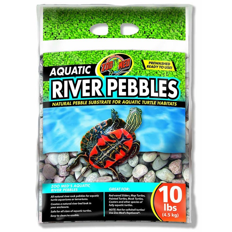 Zoo Med Aquatic River Pebbles - 10 lbs