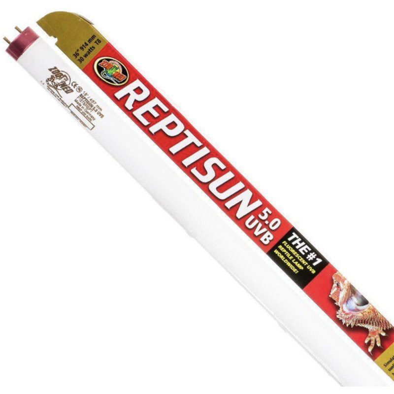 Zoo Med ReptiSun 5.0 UVB T8 Fluorescent Bulb - 24"