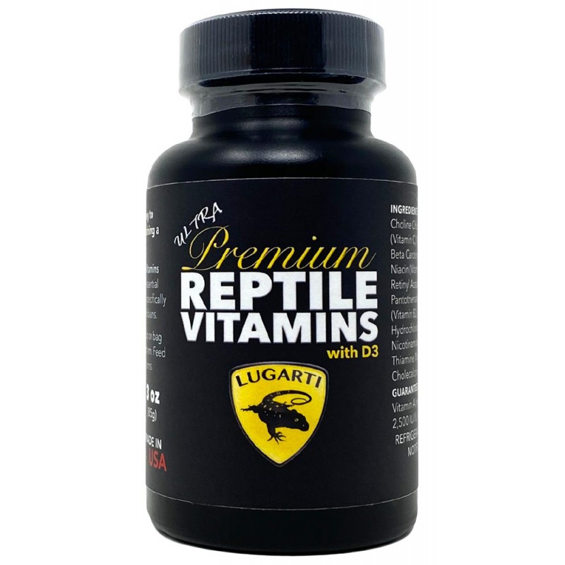 Lugarti Ultra Premium Reptile Vitamins - with D3 - 3 oz