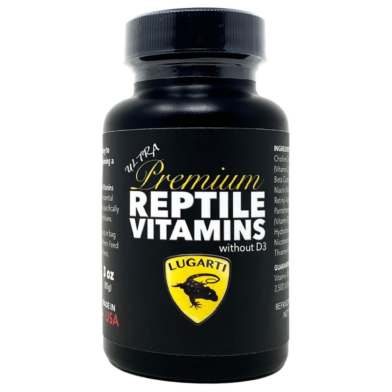 Lugarti Ultra Premium Reptile Vitamins - without D3 - 3 oz