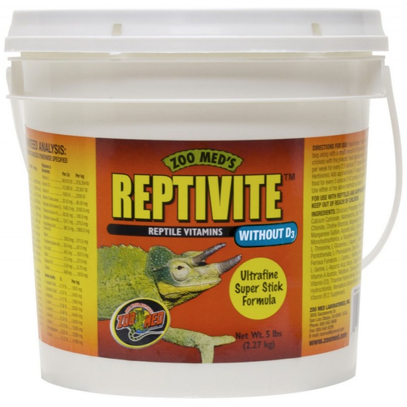 Zoo Med Reptivite without D3 - 5 lbs