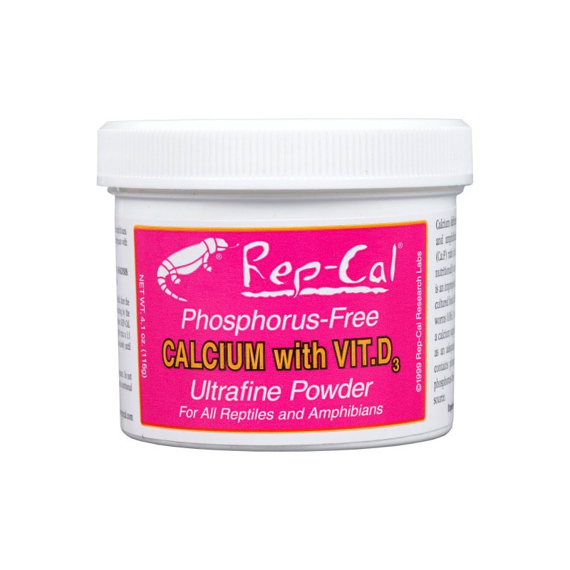 Rep-Cal Calcium with Vitamin D3 - Ultrafine - 3.3 oz