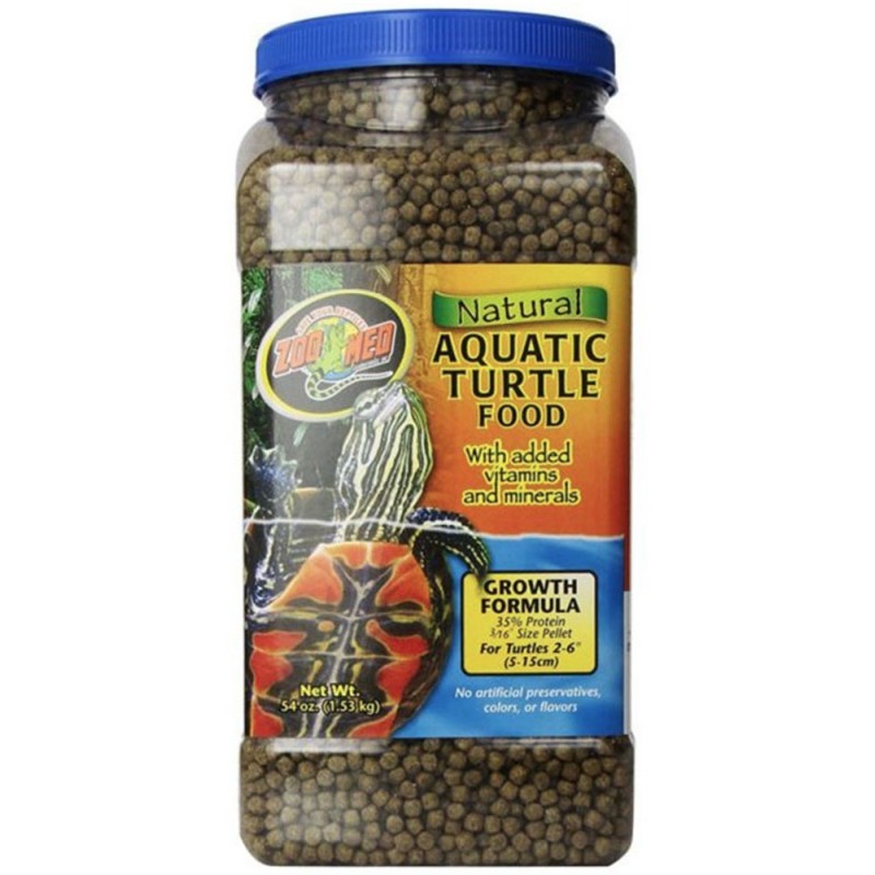 Zoo Med Aquatic Turtle Food - Growth - 54 oz