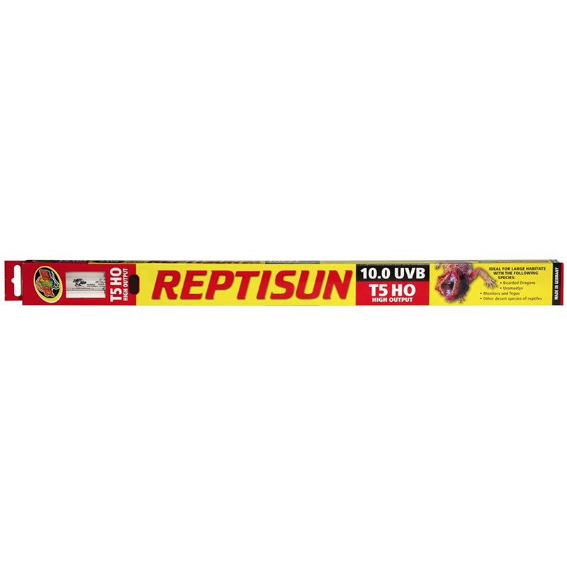 Zoo Med ReptiSun 10.0 UVB T5 HO Fluorescent Bulb - 46"