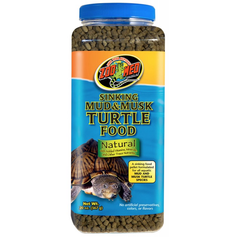 Zoo Med Sinking Mud & Musk Turtle Food - 20 oz