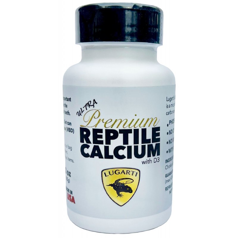 Lugarti Ultra Premium Reptile Calcium - with D3 - 3 oz